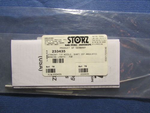 New Storz 233435 (Straight Tip Needle, Shaft 25 Degrees Angulated)