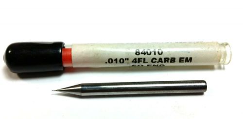 .010&#034; microcut carbide 4 flute micro square end mill (o 503) for sale