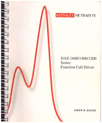 Keithley DAS-1600/1400/1200 Analog Inputs Card manual