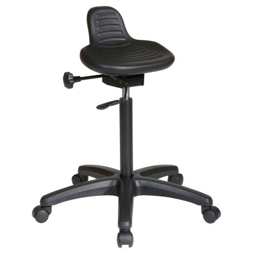 Office Star Products &#039;Work Smart&#039; Backless Urethane Stool with Seat Angle Adjust