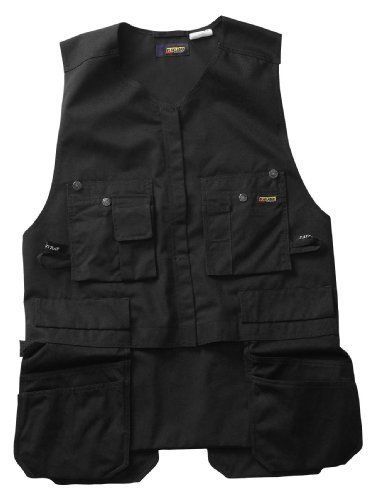 Blaklader workwear roughneck kangaroo vest, large - 11-ounce cotton - black for sale