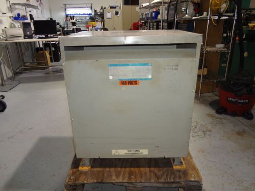 GE 75 kVA 480 Delta to 208Y/120 9T23B3874 3 Phase Dry Type