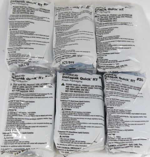 Sealed Air Instapak Quick RT #20 Foam Packaging 18&#034; x 18&#034; lot 6 Bags Instapack