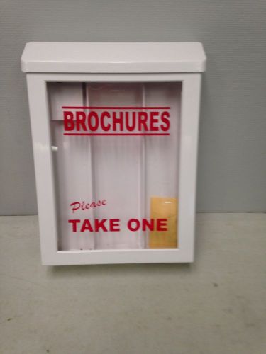 &#034;Please Take One&#034; Sturdy Real Estate Brochure Box - Holds 75, 8.5&#034; x 11&#034; Flyers,
