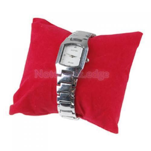 5x Red Velvet Watch Bracelet Bangle Jewelry Pillow Cushion Display Showcase Shop