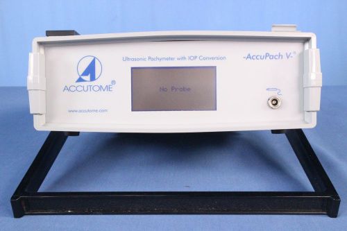 Accutome Ultrasonic AccuPach V 5 Ophthalmic Pachymeter Console with Warranty