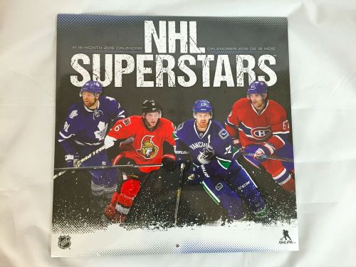 NHL Pro Hockey Player Superstars Wall Calendar 2016 by Trends