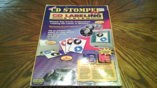 CD STOMPERS CD LABELING SYSTEM NEW IN BOX &amp; PLASTIC