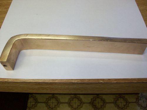 Solid Brass Bar, 1 lb-6 oz., 10&#034; long, 1-1/16&#034; wide, 3/8&#034; thick