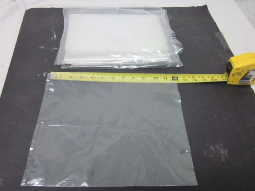 No Name 12&#034; x 10&#034; Clear Plastic Bags Open Top Lot of 75 Unused