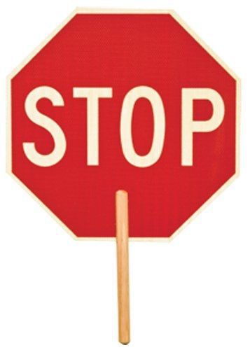 ML Kishigo 5951 Non Reflective Double Sided Stop Sign with 9&#034; Handle,