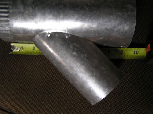 4&#034; duct &#034;Y&#034; with 3&#034; on branch