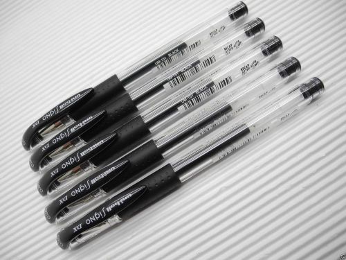(5 pens) Uni-Ball Signo DX UM-151 0.38mm ultra fine gel roller ball pen Black
