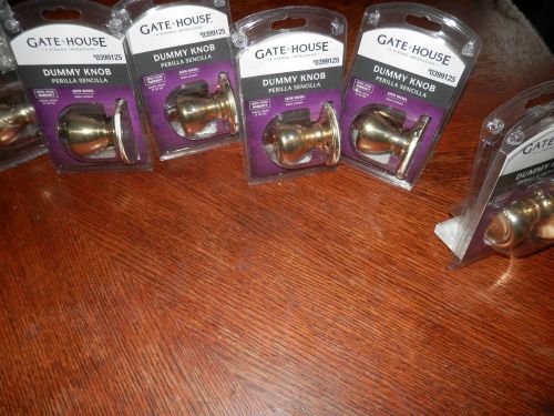 Gate House Dummy Door Knobs, New in Package, Satin Nicket