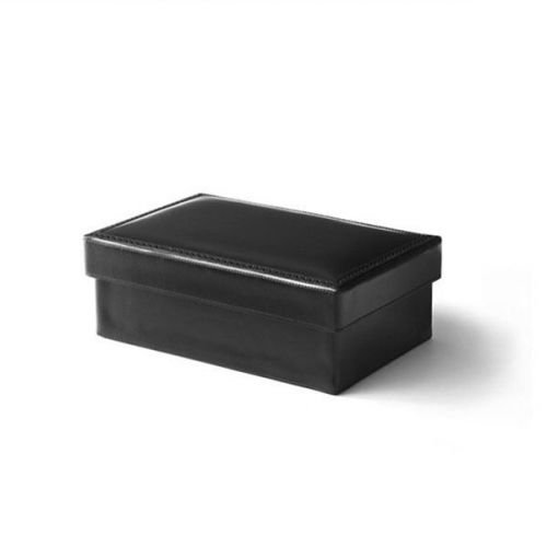 Ralph Lauren Home Black Leather Brogue Box