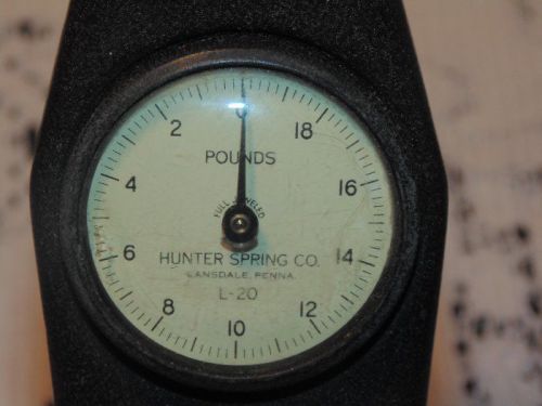 Vintage Hunter Spring Calibration Meter L-20 Estate Find