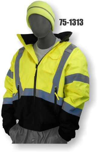 Majestic 75-1313 High Visibility Class 3 Bomber Jacket with Quilted Liner - M