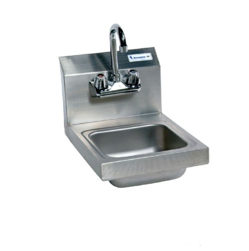 9&#034; x 9&#034; Stainless Steel Space Saver Hand Sink w Faucet BK-BKHS-D-SS-P-G