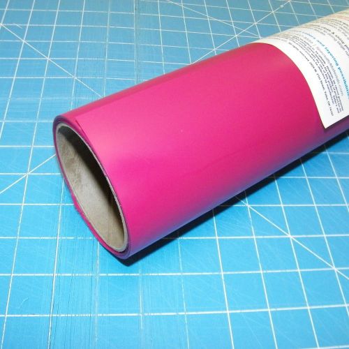 Thermoflex plus 15&#034; by 3 feet hot pink heat transfer vinyl for sale