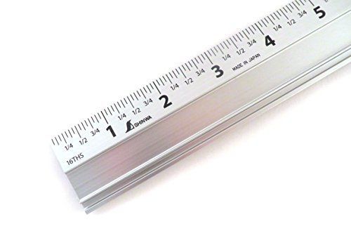 Shinwa measuring instruments shinwa 24&#034; extruded aluminum cutting rule ruler for sale