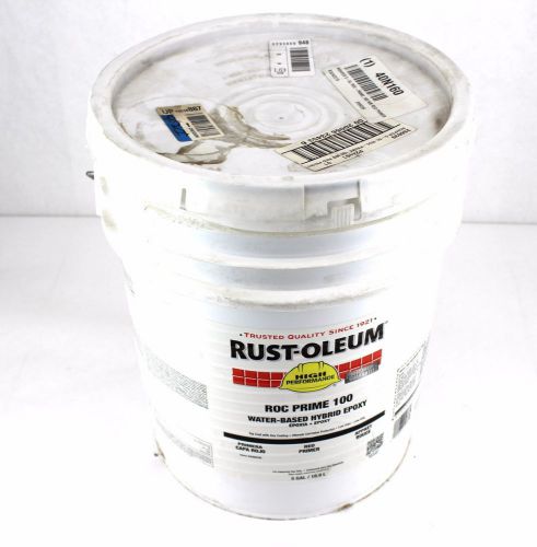 Rust oleum epoxy primer 5 gallon 2 to 4 hr red water roc prime 100 266039 pa* for sale