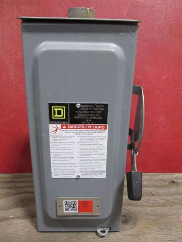 Square D 60 Amp Safety Switch D322NRB 3R outdoor 240 VAC fusible
