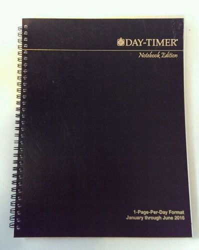 Day-Timer 2016 Jan through Jun 1-Page-Per-Day Planner Refill Notebook Size 31110