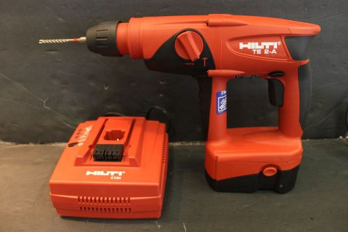 HILTI TE 2-A HAMMER DRILL 24 Volt Cordless With Battery and  Charger &#034;EXCELLENT&#034;