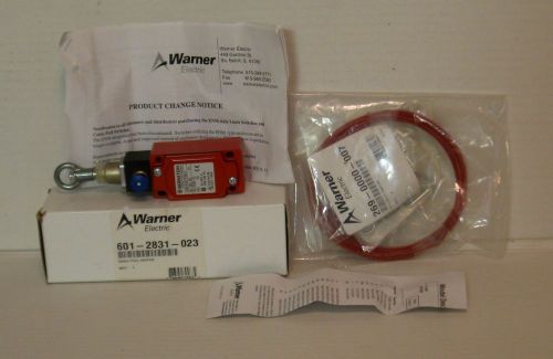 WARNER ELECTRIC / BERNSTEIN CABLE PULL SWITCH 601-2831-023 &amp; 15FT. ACCESSORY KIT
