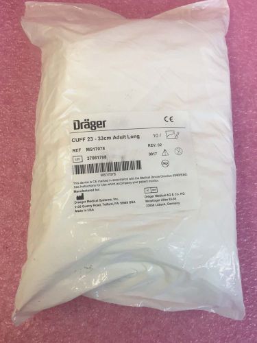 Drager Siemens MS17078 Blood Pressure Cuffs  23 - 33 cm Adult Long  bag of 10