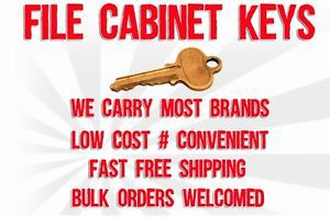File cabinet keys for all major brands keys made by locksmith hon haworth for sale