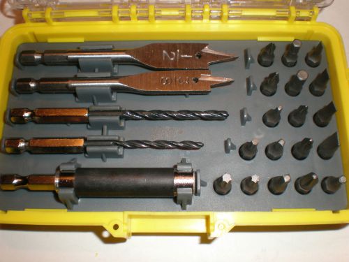 Quick change Magnetic bit holder,  Drill bits  Countersink Kit, Woodworking, 23P