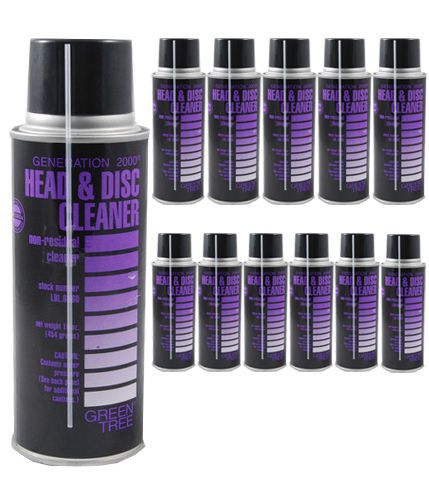 Head &amp; Disc Cleaner Spray Solvent 16oz Can 3pc Lot NEW