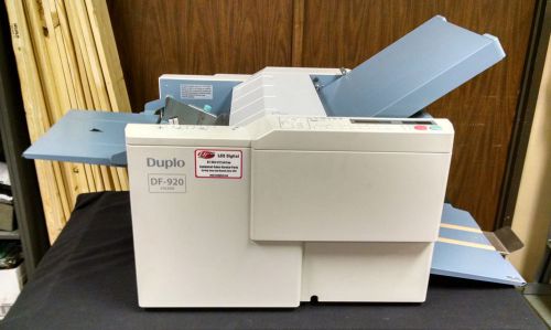 Duplo DF-920 Auto Set Up Paper Folding Machine