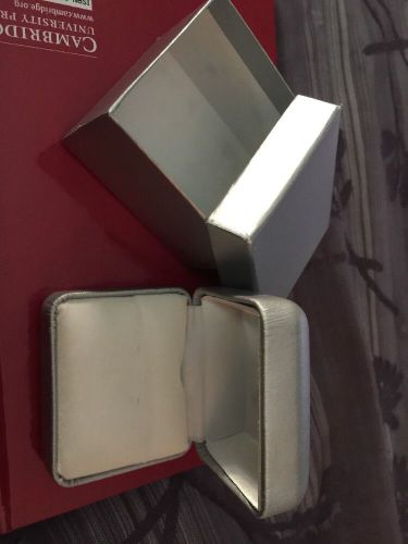 Silver Ring Box -JCPenney With  Matching Cardboard Box
