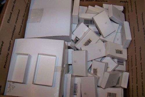 LOT OF 139 PIECE PACKAGING BOXES SIZE 1 &amp;1/2 BY 2 &amp; 1/2