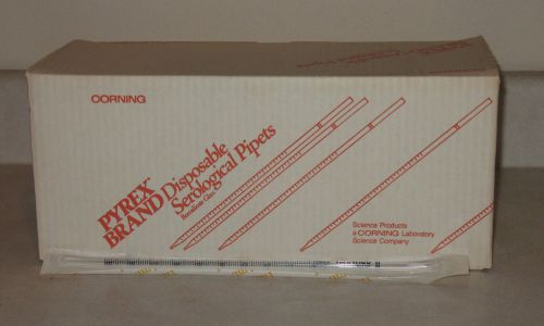 200 PYREX CORNING 7077-1N 1mL 1/100 STERILE DISPOSABLE PLUGGED PIPETS / PIPETTES