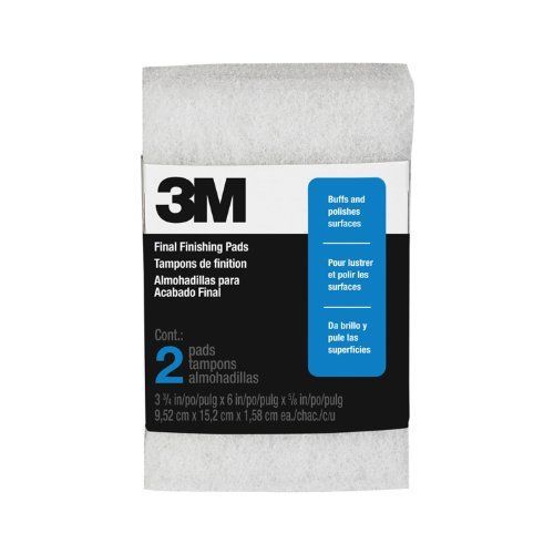 3M 10199NA 3-3/4 by 6 by 5/8-Inch Open Stock Final Finishing Pads, 2-Pack