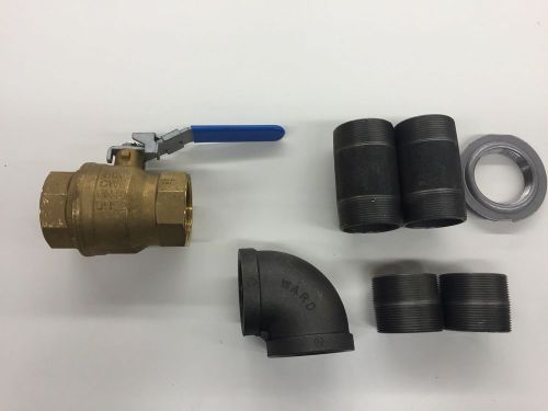 Cw617n 2&#034; brass ball valve-rub,inc. s95-600cwp/pn40/dn50-made in italy for sale