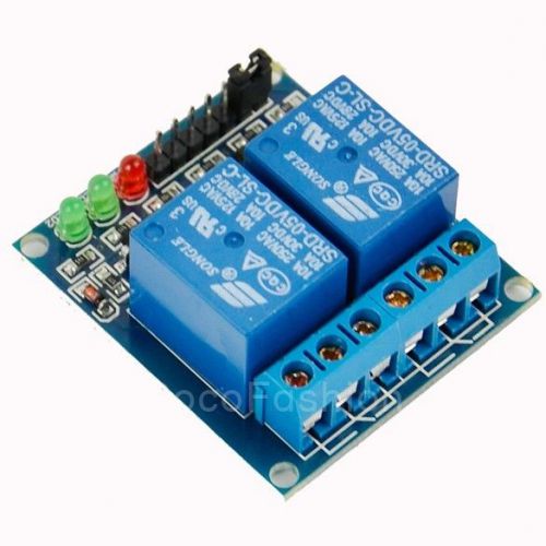 1 PCS 5V 2-Channel Relay Module for Arduino PIC ARM DSP AVR Electronic PM