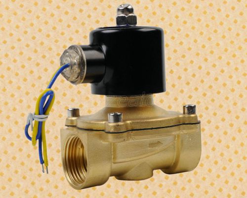 1&#034; 12V DC Electric Brass Solenoid Valve Water Gas Air