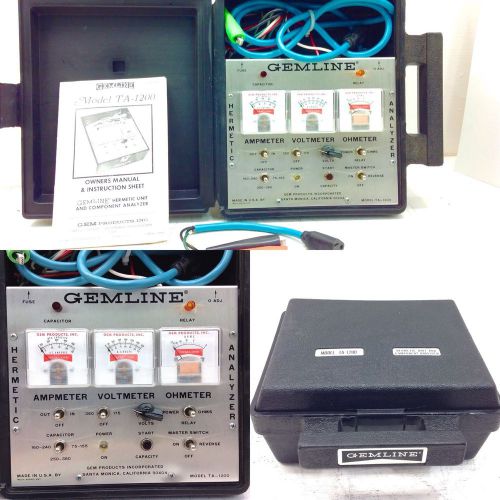 Gemline ta-1200 hermetic unit and component analyzer capacitors, mfd for sale