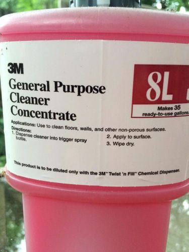 Lot of 3 Bottles 3M General Purpose Cleaner Concentrate 8H 2 L Twist &amp; Fill
