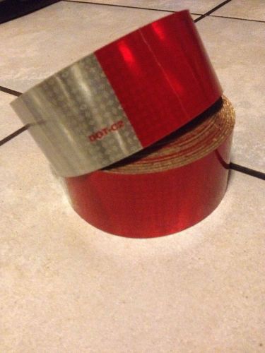 Truck Reflective Conspicuity Tape Red/ White DOT - C2 Semi Tape