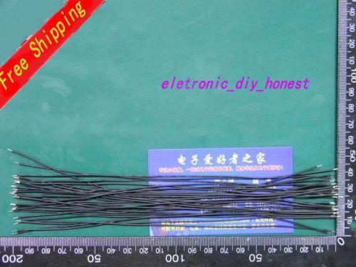 50pcs Black double tinning line length 200mm eletronic cable #Y609