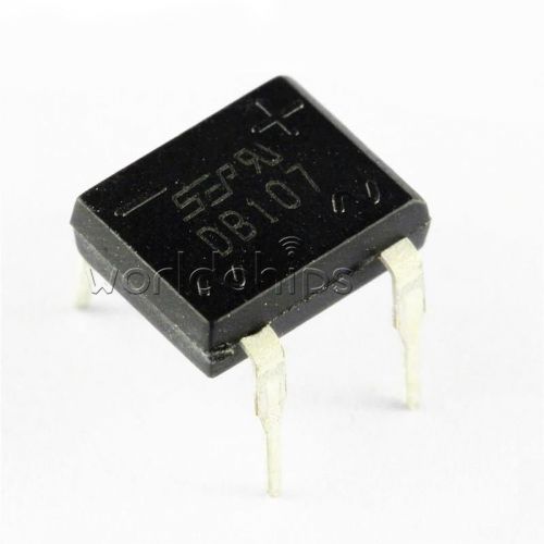 10pcs db107 dip4 single phase 1a glass passivated bridge rectifiers diode for sale