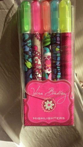 VERA BRADLEY HIGHLIGHTERS BEAUTIFUL FLORAL PAISLEY HOUNDSTOOTH PRINT FREE SHIP