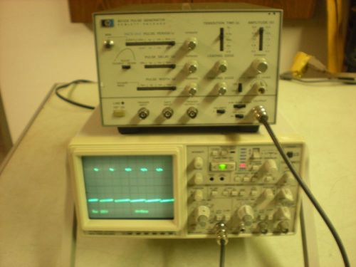 Hewlett Packard Model 8012B Pulse Generator - Powers up and Outputs as Shown