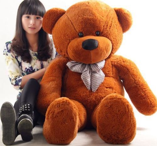 Teddy bear doll doll birthday gift plush toys for children -120cm dark brown