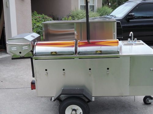 hot dog/catering cart